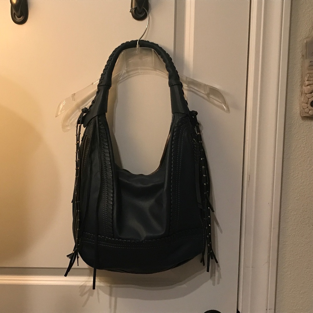 OrYANY Soft Nappa Leather Hobo - Michelle (Marine Blue)